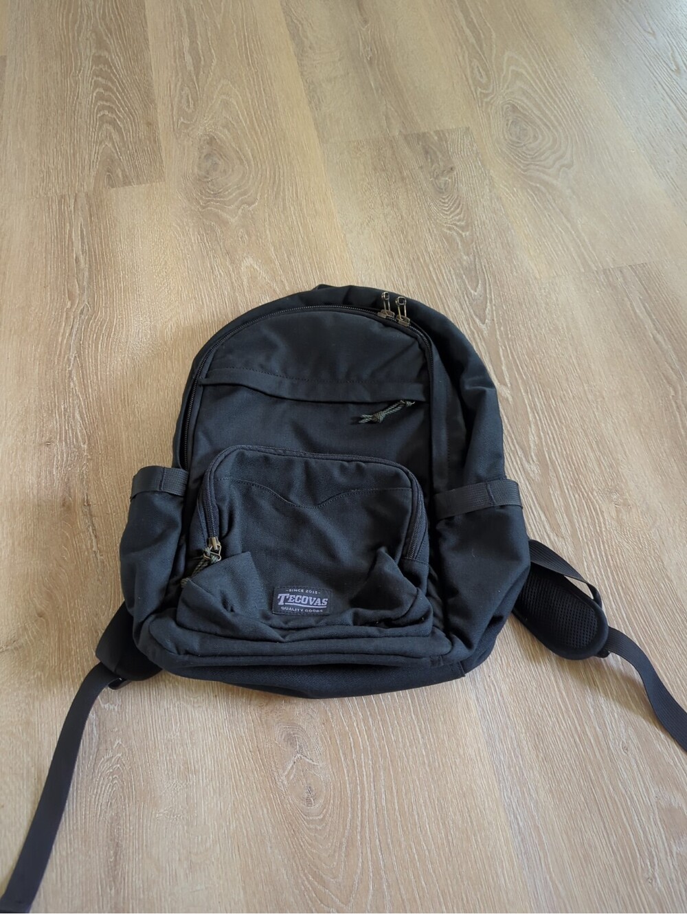 *RARE* TECOVAS Canyon Backpack All Black Waxed Canvas w/Camo Interior
